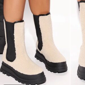 Fur The Better Booties - Cream